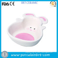 White and pink rabbit shaped child Candy Bowl for promotion